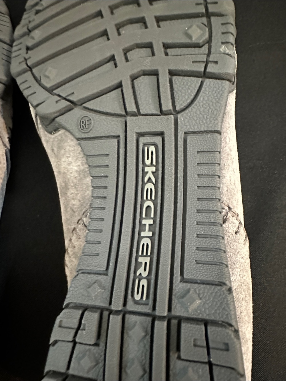 Skechers Memory Foam Gray Suede Slip-On Women's Loafers Size 11 - Picture 10 of 12